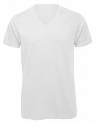 Produktbild von B&C - "Inspire" T-Shirt V-Ausschnitt für Herren FK3095 (S) (Weiß)