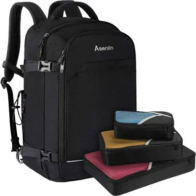 Produktbild von Famanu Reisrucksack 40L mit Laptopfach - Schwarz