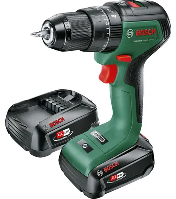Zdjęcie produktu dla Bosch Universal Impact 18V-60, Wiertarka pistoletowa, Zamek centralny, Bezszczotkowy, Zielony, 1,3 cm, 1900 RPM