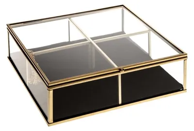 Produktbild von Schmuckschatulle "gold" goldfarben 20x6cm - Atmosphera créateur d'intérieur