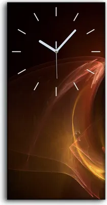 Produktbild von Wanduhr Uhr Wandbild Leinwand Geräuschlos 30x60 fraktales Kunst - weiße Hände