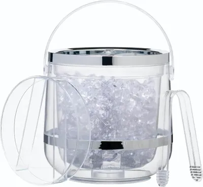 Produktbild von Isolierte Eiskübel mit Deckel und Zange - 25 Liter - in Geschenkbox von BarCraft