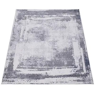 Image de Tapis salon à poils courts aspect usé abstrait style vintage moderne dimensions 160 x 220 cm