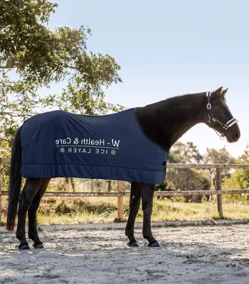 Productafbeelding van Paard Koeldeken - Zomerdeken Verkoelend - Paard Koelen - Langdurige Verdamping - 125 cm - Nachtblauw