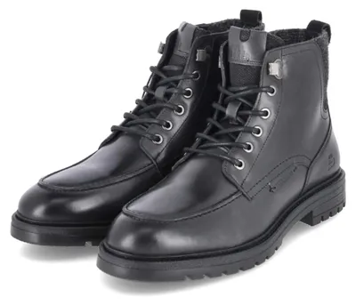 Image de Bottines pour hommes Bullboxer, couleur noire, en cuir, taille 40
