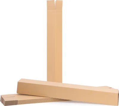 Produktbild von Versandkarton DHL konform [775 x 105 x 105 mm | 500 Kartons] Versandrolle Versandhülse langer Faltkarton