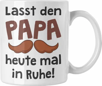 Produktbild von Trendation - Bester Papa Geschenk Vatertag Tasse mit Spruch Vater Geschenk von Sohn Papa Kaffeetasse (Weiß)
