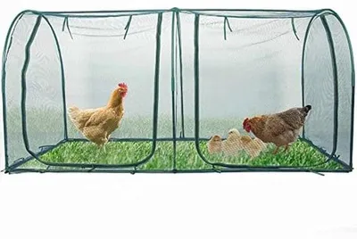 Productafbeelding van Draagbare Kippenren en Kippenhok voor Kleine Dieren