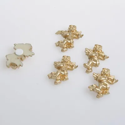 Produktbild von Engel mit Klebepunkt - gold - 3,5 cm - 10 Stück - 91122 20