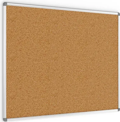 Immagine prodotto di Bacheca in sughero (cornice in alluminio) 100x80 cm