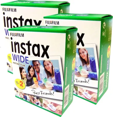Produktbild von 1A PHOTO PORST 3 x 1A PHOTO PORST Fujifilm Instax Wide Film (je 20 Aufnahmen) 369 g