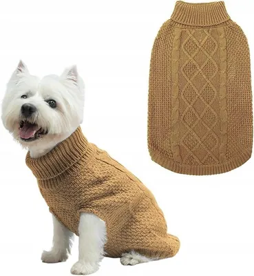 Produktbild von Petinio Mihachi Hundepullover Turtleneck Strick Größe L