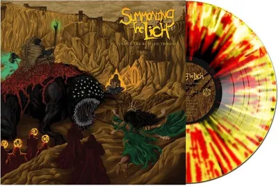 Productafbeelding van Summoning The Lich: Under The Reviled Throne (Limited Edition) (Transparant geel vinyl met zwarte en rode spikkels)