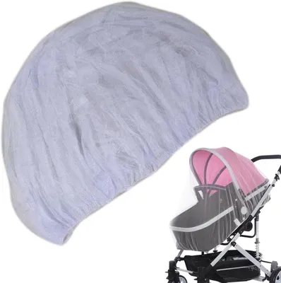 Productafbeelding van Vliegennet voor babykinderwagen met elastische zijritsen