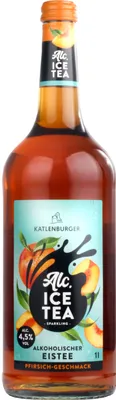 Produktbild von Katlenburger Alc. Ice Tea Pfirsich 4,5% Vol. 1L
