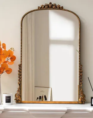 Boogspiegel 100 x 72 cm, Gold, Barockstil