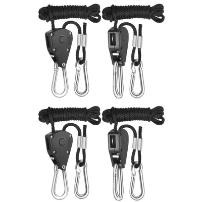 Produktbild von Camping-Seilschnalle, verstellbares Hebeseil, 2 m, 1/8, geeignet zum Heben von Zelten, Outdoor-Wäscheleinen, Haustierleinen, 4 Stück