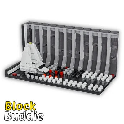 Produktbild von Todesstern Imperator Ankunft Diorama Bausteine Set 928 Teile Klemmbausteine