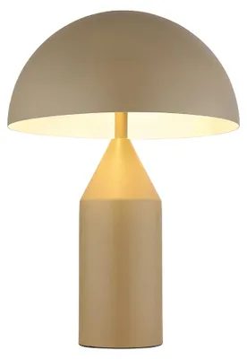 Produktbild von Tischleuchte, Metall sandfarben, 2 flammig, H 39 cm