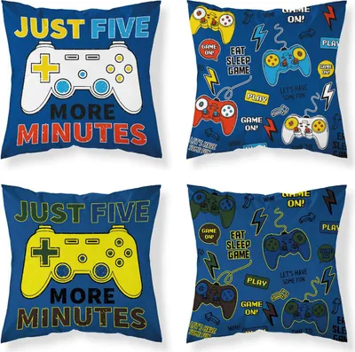 Produktbild von Glow in the Dark Kissenbezug 40x40 Gamer Pad BAUMWOLLE