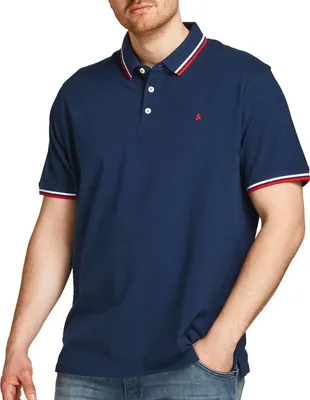 Obrázek produktu pro Pánské polo triko Slim Fit JJEPAULOS 12143859 Navy Blazer, XXL