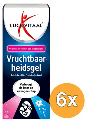 Productafbeelding van 6x Lucovitaal Vruchtbaarheidsgel (5 X 5 ml)