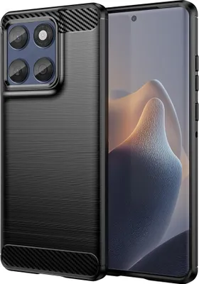 Produktbild von Motorola Edge 60 / 60 Fusion Hülle - Coverup Armor Brushed TPU Back Cover - Schwarz