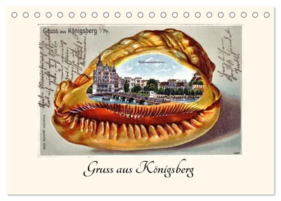 Immagine prodotto di Saluti da Königsberg (calendario da tavolo 2027, formato DIN A5 orizzontale), calendario mensile CALVENDO