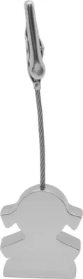 Produktbild von Deknudt Bilderrahmenhalter aus silbernem Metall S59NV, Maße 10,5 x 14 x 0,66 cm