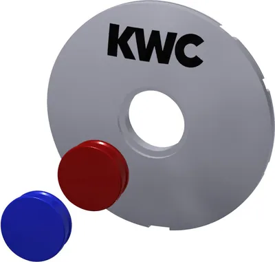 Produktbild von KWC AR Firmenplakette, weiß, Farbstopfen,  2000104793