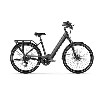 Obrázek produktu pro QREATE City Pro – Elektrokolo – Nízký nástup – 27,5 palců – Motor 250W – 8 rychlostí – Dojezd 100 km – Hydraulické kotoučové brzdy – Černá barva