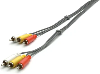 Produktbild von ViVanco™B47/50 20AV, 2 m, 3 x RCA, 3 x RCA, Männlich, Männlich, Unbeschichtet