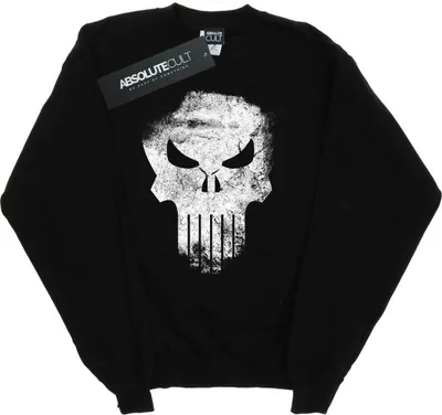 Produktbild von Marvel - "The Punisher Distrressed Skull" Sweatshirt für Herren BI36251 (3XL) (Schwarz)