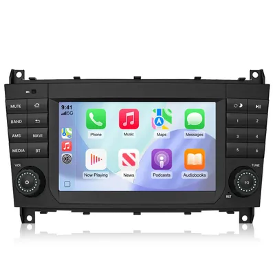 Obrázok produktu pre 7" Android Autorádio 32GB pre Mercedes W203 Facelift 2004-2007 Carplay Android Auto Navigácia Bluetooth DAB+