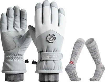 Obrázek produktu pro Zimní rukavice pro ženy – lyžařské a snowboardové rukavice s funkcí pro dotykové displeje a vyhříváním, voděodolné, větruodolné, teplé rukavice na lyžování, snowboarding, turistiku, jízdu na motorce a další aktivity