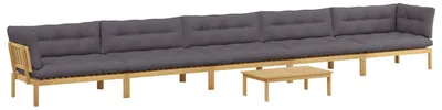 Produktbild von 6 Stück Garten Pallet Sofa Einheiten Massivholz Akazie