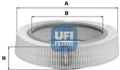 Produktbild von Luftfilter UFI 30.896.00 passend für MERCEDES-BENZ 190 (W201) Filtereinsatz