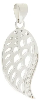 Image de Pendentif en argent avec zircons Aile d'ange AGH638L