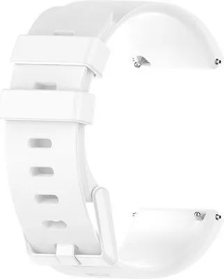 Produktbild von BStrap Silicone (Large) Armband für Fitbit Versa / Versa 2, white