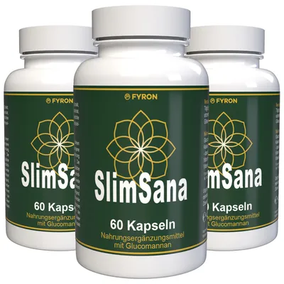 Produktbild von SlimSana - 180 Kapseln (3x 60 Kapseln), 3er Pack