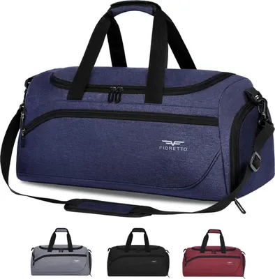 Obrázok produktu pre 35L športová taška s priehradkou na topánky a priehradkou na mokré veci, nepremokavá cestovná taška Navy Blue