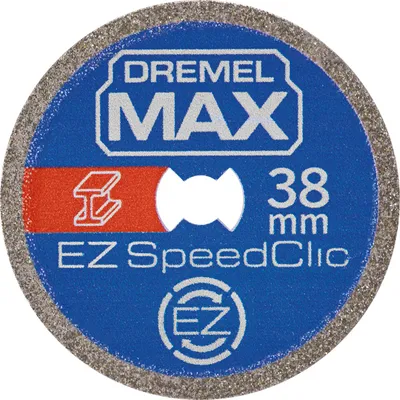 Zdjęcie produktu dla Dremel S456DM, Obcinarka, Gazobeton, Aluminium, Mosiądz, Żeliwo, Miedź, Rura, Płyta gipsowa, Blacha, Miękki metal, Stal..., 35000 RPM, 3,2 mm, 3,8 cm, 1,4 cm
