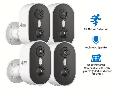 Image de Caméra de sécurité sans fil - Caméra de surveillance - Caméra Wi-Fi - Caméra à batterie - Caméra extérieure - Résolution 2K