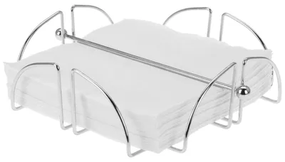 Produktbild von Excellent Houseware Serviettenhalter, verchromter Stahl, 19 x 19 x 6 cm, Silber