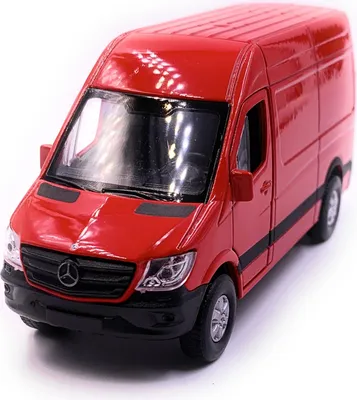 Produktbild von Onwomania Mercedes Benz Sprinter Panel Van Rot Modellauto Auto Mst. 1:34
