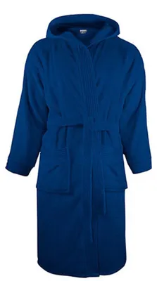 Image de The One Towelling - Peignoir pour hommes/femmes unie, avec capuche LT4896 (S-M) (bleu marine foncé)