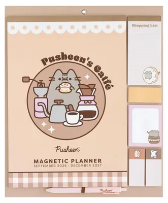 Zdjęcie produktu dla Magnetyczny planer Pusheen na rok 2026/2027, format 30 x 35 cm