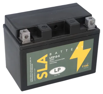 Produktbild von YTX12A-BS AGM Motorradbatterie 11Ah 12V LANDPORT LTZ12-S, YT12A-BS, 51013 YTZ12S
