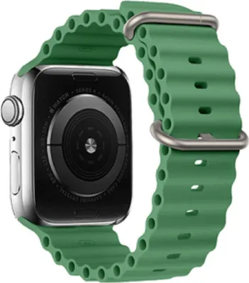 Obrázok produktu pre Silikónový kryt remienka Silikónový remienok kompatibilný s hodinkami Watch 42/44/45/49 Green