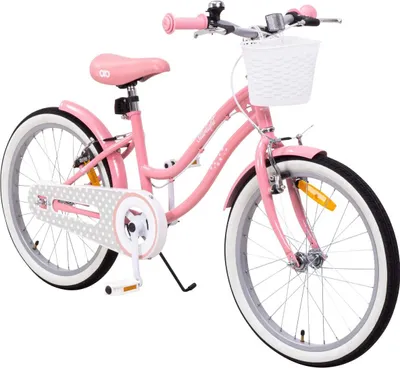 Produktbild von Actionbikes Kinderfahrrad Starlight 20 Zoll | Jugendfahrrad - V-Brake Bremsen - Kettenschutz - Fahrradständer - Kinder Fahrrad 6-9 Jahre (Rosa)